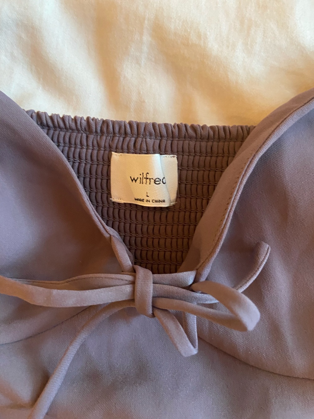Wilfred Novella blouse purple grey L - Picture 2 of 4
